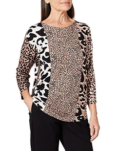 Gerry Weber T-shirt damski, czarny/ecru/biały nadruk, 38 - Koszulki i topy damskie - miniaturka - grafika 1