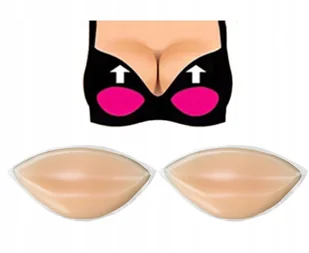 Wkładki Wymienne Do Stanika Stroju Silikon Push Up - Biustonosze - miniaturka - grafika 1