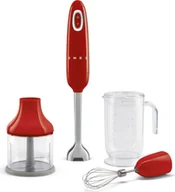 Blendery kielichowe - Blender ręczny z akcesoriami SMEG HBF03RDEU czerwony - miniaturka - grafika 1