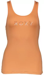 Bielizna sportowa damska - Roxy Top sportowy "Rock Non Stop" w kolorze pomarańczowym - grafika 1