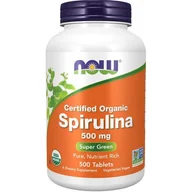 Witaminy i minerały - Now Foods Foods, USA Foods Spirulina 500mg 500 tabl. - miniaturka - grafika 1
