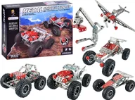 Klocki - Jokomisiada Metalowe klocki konstrukcyjne 288 el 6w1 ZA3870 - miniaturka - grafika 1