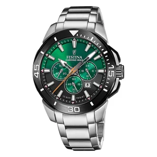 Zegarek Zegarek męski Festina stal szlachetna srebrny Festina Chrono Bike UF20641/B - Zegarki męskie - miniaturka - grafika 1