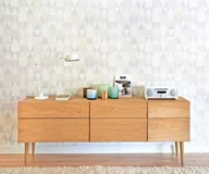 Tapety - Tapeta dla dzieci Szara Trójkąty i Kwadraty - miniaturka - grafika 1