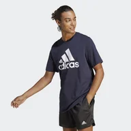 Koszulki sportowe męskie - Koszulka męska adidas Essentials Single Jersey Big Logo Tee - miniaturka - grafika 1