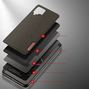 Dux Ducis Fino etui pokrowiec pokryty nylonowym materiałem Samsung Galaxy A22 4G zielony - Etui i futerały do telefonów - miniaturka - grafika 3