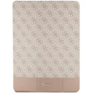 Etui do tabletów - Guess GUFC11PS4SGP iPad 10.9" różowy/pink 4G Stripe Allover - miniaturka - grafika 1