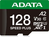 Karty pamięci - Karta ADATA Speed Plus MicroSDXC 128 GB Class 3 UHS-I/U3 A2 V30 UD128GUI3V30A2SP-RA1 - miniaturka - grafika 1