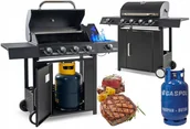 Grille gazowe - GRILL GAZOWY NIERDZEWNY 9,6kW 4+1 PALNIK POBOCZNY XXL - miniaturka - grafika 1