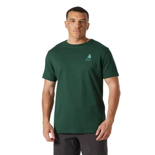 Męska koszulka z krótkim rękawem Helly Hansen Shoreline T-shirt 3.0 jungle green - M - Koszulki męskie - miniaturka - grafika 1