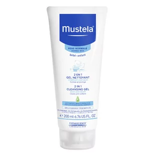 Mustela Bébé 2 in 1 Shower Gel żel pod prysznic 200 ml dla dzieci - Kosmetyki kąpielowe dla dzieci - miniaturka - grafika 2