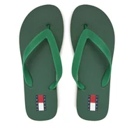Klapki i japonki męskie - Japonki Tommy Jeans Tjm Beach Sandal EM0EM01560 Zielony - miniaturka - grafika 1