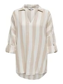 Bluzki damskie - ONLY Bluzka w kolorze beżowo-białym - miniaturka - grafika 1