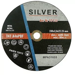 Tarcza Do Cięcia Metalu 230 x 2,0 Silver 10130 - Tarcze do pił - miniaturka - grafika 1