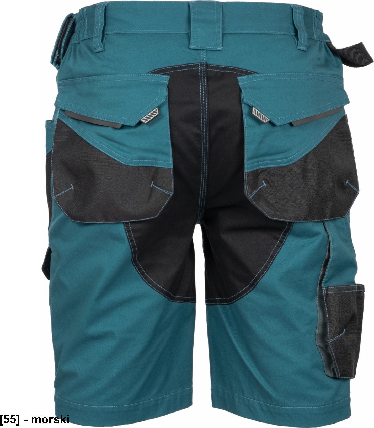 CERVA DAYBORO szorty - męskie spodnie robocze, odblaskowe elementy, 100 % TRIFIBETEX - morski 54