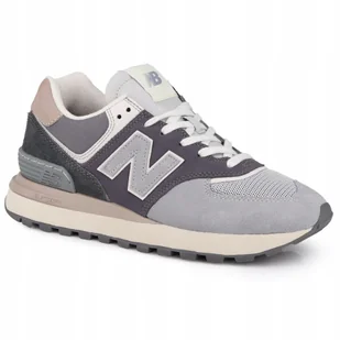 Buty sneakersy męskie sportowe New Balance Biały Szary Beżowy Skóra - Sneakersy męskie - miniaturka - grafika 1