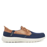 Mokasyny damskie - Mokasyny Skechers On-The-Go Flex-Palmilla 136536/NVY Granatowy - miniaturka - grafika 1