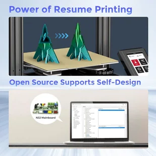 Voxelab Aquila S3 3D Printer, Auto Leveling, Dual-Gear Direct Drive Extruder, Max 200mm/s Printing Speed, 220*220*240mm - Drukarki 3D - miniaturka - grafika 6