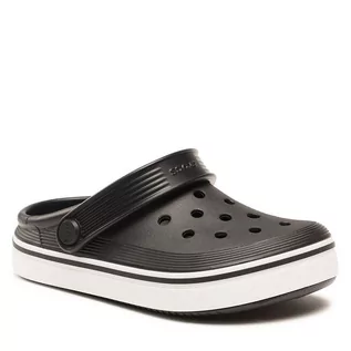 Buty dla chłopców - Klapki Crocs Crocs Crocband Clean Clog Kids 208477 Black 001 - grafika 1