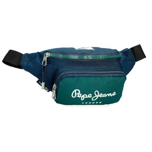 Pepe Jeans Ben Z paskiem na biodro Zielony 21x11x7 cms Poliester by Joumma Bags by Joumma Bags, Zielony, Fajka