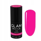 Lakiery hybrydowe - Lakier hybrydowy Glam Nails 708 Vibrant Violet 6ml - miniaturka - grafika 1