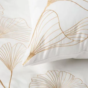 Pościel 160 x 200 Haftowana Haft2/St/ Biały + Złot - Pościel - miniaturka - grafika 6