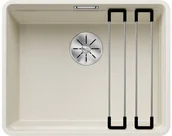 Zlewozmywaki - Zlewozmywak granitowy BLANCO Etagon 500-F Silgranit Delikatny biały 527074 - miniaturka - grafika 1