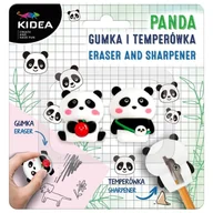 Przybory szkolne - Gumka i temperówka Panda Kidea - miniaturka - grafika 1