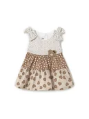 Sukienki i spódniczki dla dziewczynek - Mayoral Sukienka letnia 1868 Brązowy Regular Fit - miniaturka - grafika 1