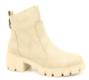 Botki damskie M. Daszyński MR2038-32 złoty - Botki damskie - miniaturka - grafika 1