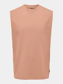 Koszulki męskie - Only & Sons Tank top Fred 22025300 Koralowy Relaxed Fit - miniaturka - grafika 1