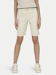 ONLY Szorty jeansowe Emily 15311258 Écru Mom Fit - Spodenki damskie - miniaturka - grafika 1