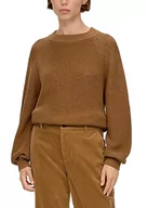 Swetry damskie - s.Oliver Sales GmbH & Co. KG/s.Oliver Damski sweter z długim rękawem, brązowy, 40 - miniaturka - grafika 1