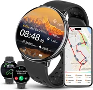Smartwatch - Rubicon F50-GPS PROF Zegarek damski Czarny - miniaturka - grafika 1