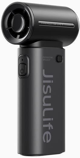 Mini wentylator Jisulife Handheld Fan Life9 3600mAh przenośny wiatraczek USB - czarny