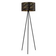Lampy stojące - Czarno-złota lampa podłogowa trójnóg - S700-Porsa - miniaturka - grafika 1