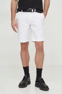 Calvin Klein szorty męskie kolor biały - Spodenki męskie - miniaturka - grafika 1