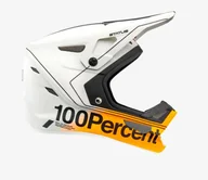 Kaski rowerowe - 100% kask rowerowy dziecięcy / juniorski full face STATUS DH/BMX Carby Silver STO-80010-465-04 - miniaturka - grafika 1