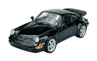 Samochody i pojazdy dla dzieci - WELLY PORSCHE 911 964 TURBO CZARNY 1:24 SAMOCHÓD NOWY METALOWY MODEL - miniaturka - grafika 1