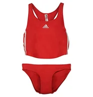 Stroje kąpielowe - adidas Damski kostium kąpielowy 2 szt. 3 s, żywy czerwony, L - miniaturka - grafika 1