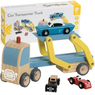 Samochody i pojazdy dla dzieci - Laweta Drogowa Zestaw 3 Aut - Pomoc Drogowa Classic World Pojazdy Samochody - miniaturka - grafika 1