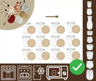 Słoiki WECK 12szt/ drewniane wieko, nabierak słoik 850ml MOLD / Wamar-Sosenka - Pojemniki kuchenne - miniaturka - grafika 1
