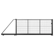 Ogrodzenia - Naterial Brama przesuwna Modus 4x1.7 m lewa czarna - miniaturka - grafika 1