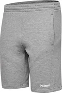 Spodenki damskie - Hummel Hummel Damskie szorty Hmlgo Cotton Bermuda Woman szary szary melanż S 203532-2006 - miniaturka - grafika 1