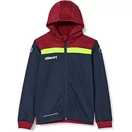 Kurtki męskie - uhlsport uhlsport Męska kurtka Offense 23 Multi Hood kurtka męska niebieski morski/bordowy/żółty fluorescencyjny S 100519913 - miniaturka - grafika 1