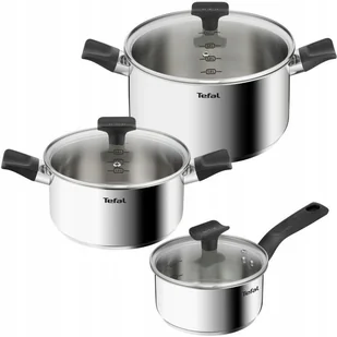 Zestaw garnków z pokrywkami TEFAL Delicious 6el. - Zestawy garnków i patelni - miniaturka - grafika 1