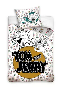 Carbotex, Pościel dziecięca, bawełniana, Tom&Jerry, 160x200 cm - Pościel dla dzieci - miniaturka - grafika 1