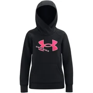 Odzież sportowa dziecięca - Bluza z Kapturem dla Dziewczynki Fleece Logo - miniaturka - grafika 1