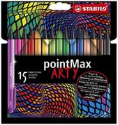 Długopisy - Stabilo Cienkopis Pointmax Arty 15 kolorów STABILO - miniaturka - grafika 1