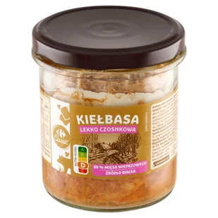Carrefour Classic Kiełbasa lekko czosnkowa 300 g - Pasztet i przetwory mięsne - miniaturka - grafika 1
